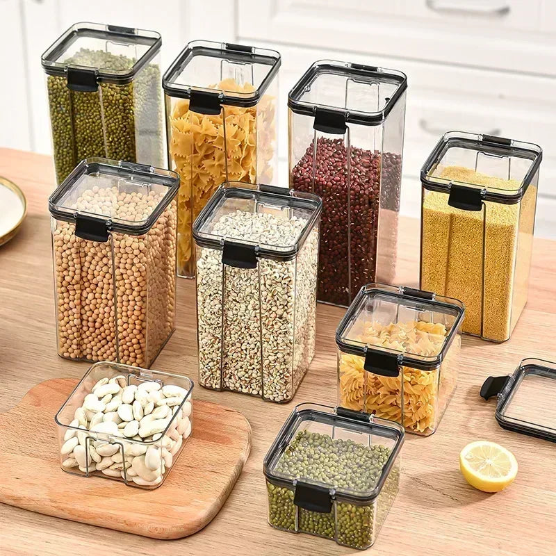Conjuntos de potes selados empilháveis para cozinha 460-1800ml
