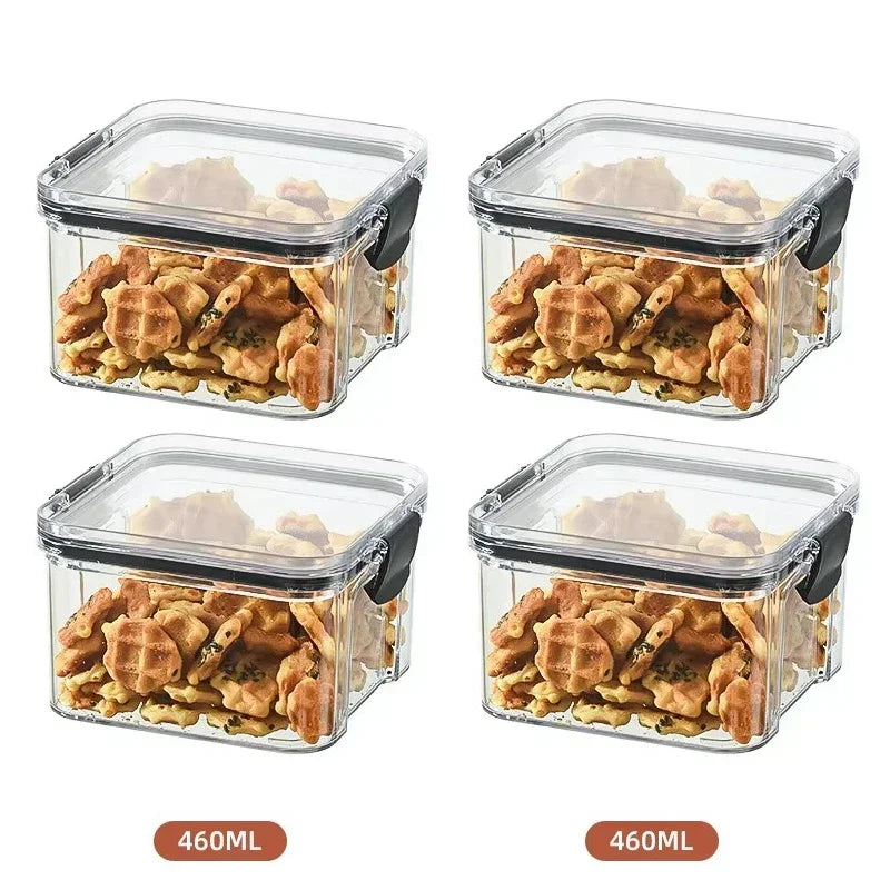 Conjuntos de potes selados empilháveis para cozinha 460-1800ml