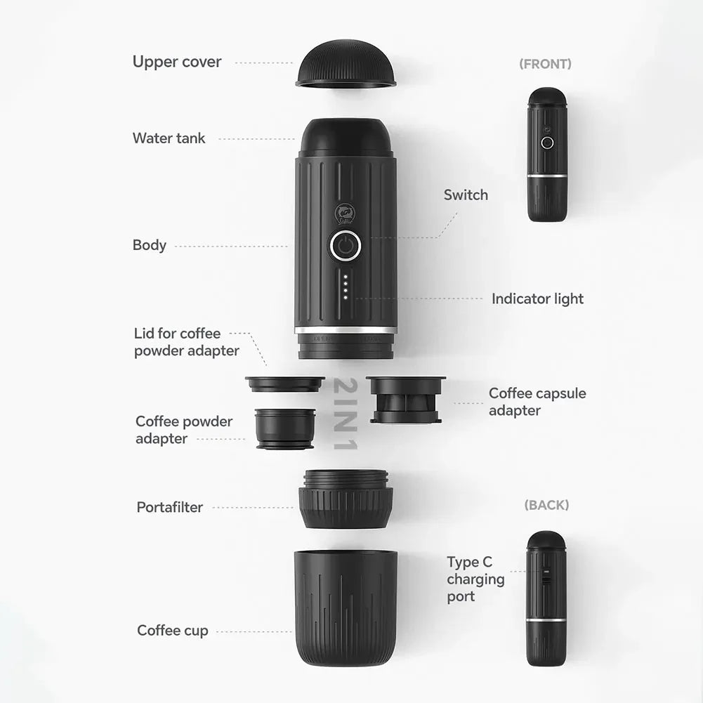 Cafeteira expressa portátil elétrica