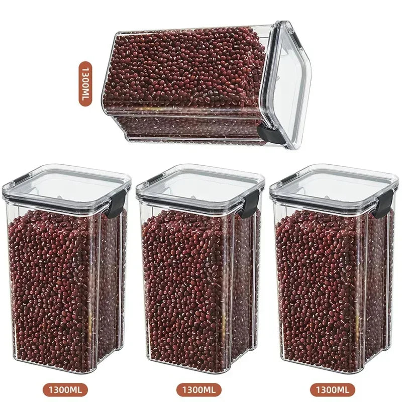 Conjuntos de potes selados empilháveis para cozinha 460-1800ml