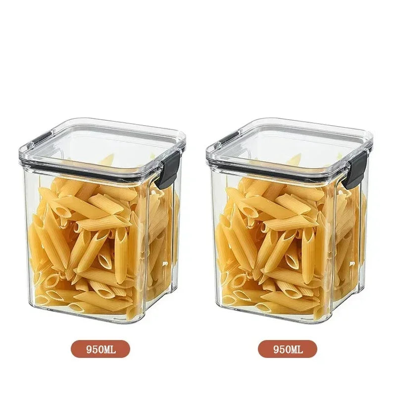 Conjuntos de potes selados empilháveis para cozinha 460-1800ml