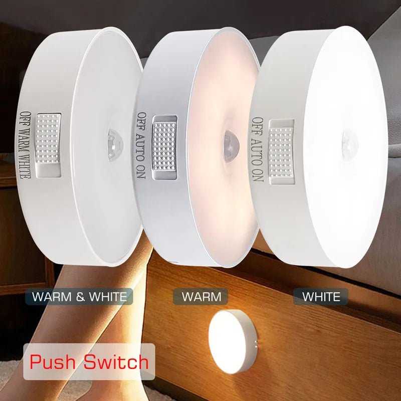 Lampâda recarregável USB com sensor de movimento