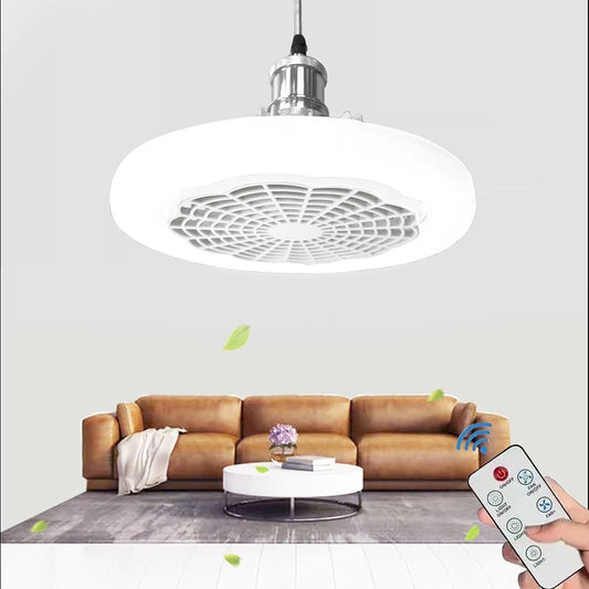 Ventilador de Teto com Luz LED 30W - Controle Remoto e Baixo Ruído