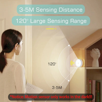 Lampâda recarregável USB com sensor de movimento