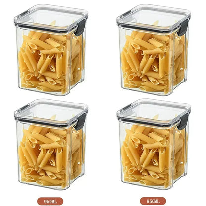 Conjuntos de potes selados empilháveis para cozinha 460-1800ml